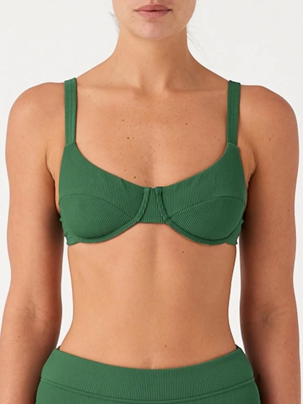 NWT Zulu & Zephyr Signature Stripe Adjustable Bra Top- Tallow Green (US 4/AU 10)